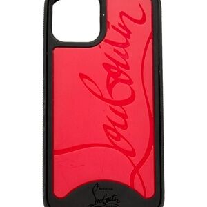 Christian Louboutin Logo Red and Black Hard IPhone 14 Pro Max Case